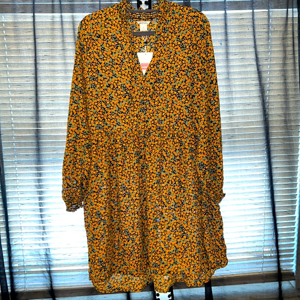 MONKI FLORAL DRESS XL